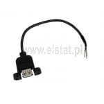 USB  GN 1 x A proste montaż do obudowy+ kabel 20cm