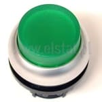M22-DLH-G; napęd przycisku; chwilowy; kolor zielony; podświetlany; wystający