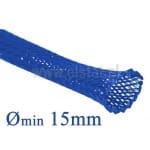 Oplot poliestrowy; pleciony; 15mm/25mm; niebieski