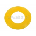 Tabliczka wyłącznika bezpieczeństwa; żółta; bez napisu; 22mm