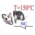 Termostat bimetaliczny 16A; zakres: 150°C; NC; konektory pionowe