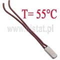 Termostat 55°C; bimetaliczny; metalowy; 6A/250V; NC