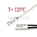 Termostat bimetaliczny; 125°C; 5A/250V; NO; KSD9700