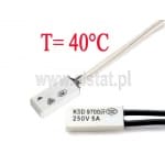 Termostat bimetaliczny; 40°C; 5A/250V; NO; KSD9700