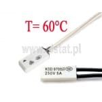 Termostat bimetaliczny; 60°C; 5A/250V; NO; KSD9700