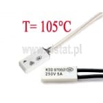 Termostat bimetaliczny; 105°C; 5A/250V; NO; KSD9700