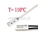 Termostat bimetaliczny; 110°C; 5A/250V; NO; KSD9700
