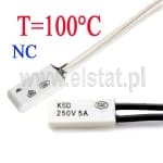 KSD9700; termostat 100°C; bimetaliczny; 5A/250V; NC