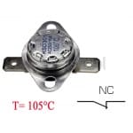 Termostat bimetaliczny; zakres: 105°C; typ KSD301A; 10A; NC 