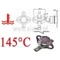 Termostat bimetaliczny; zakres: 145°C; typ KSD301A; 10A; NC 
