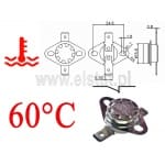 Termostat bimetaliczny; zakres: 60°C; typ KSD301A; 10A; NC 