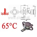 Termostat bimetaliczny; zakres: 65°C; typ KSD301A; 10A; NC 