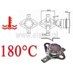 Termostat bimetaliczny; zakres: 180°C; typ KSD301A; 10A; NC 