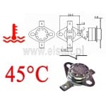 Termostat bimetaliczny; zakres: 45°C; typ KSD301A; 10A; NC 