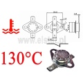 Termostat bimetaliczny; zakres: 130°C; typ KSD301A; 10A; NC 