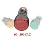 Woltomierz okrągły LED  czerwony 60- 500VAC   